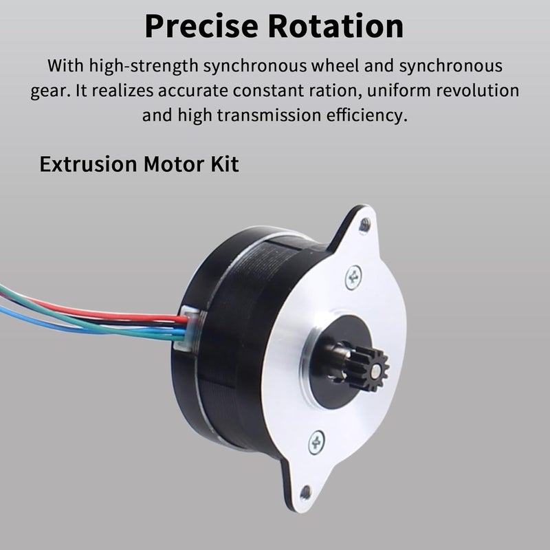 FYSETC Crealty K1 Max Extruder Motor - Original 36mm Pancake Stepper Motor Replacement: 1.8 Degree 12 Tooth Gear Circular Stepping for K1 Hotend Direct Drive Extrusion Kit 3D Printer Parts - Image 3